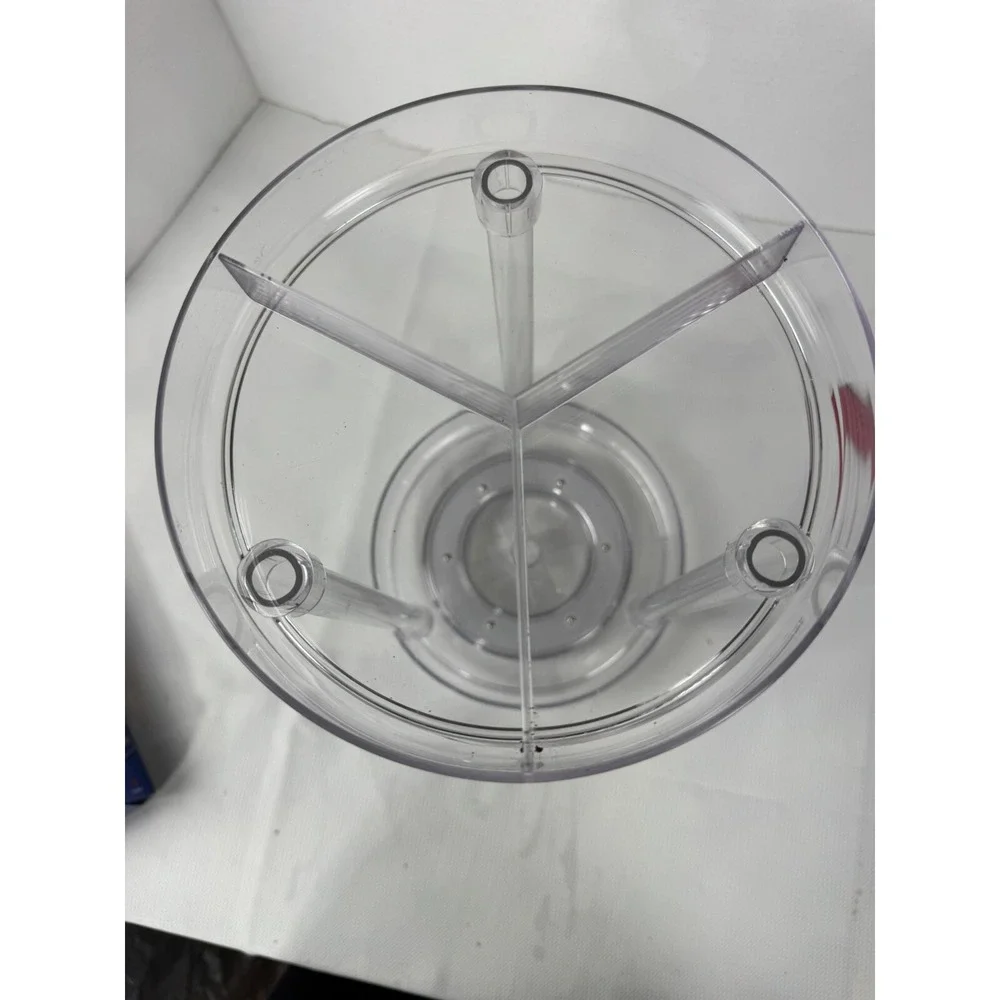 Clear Acrylic‎ Two-tiered Rotating Multi-use Organizer